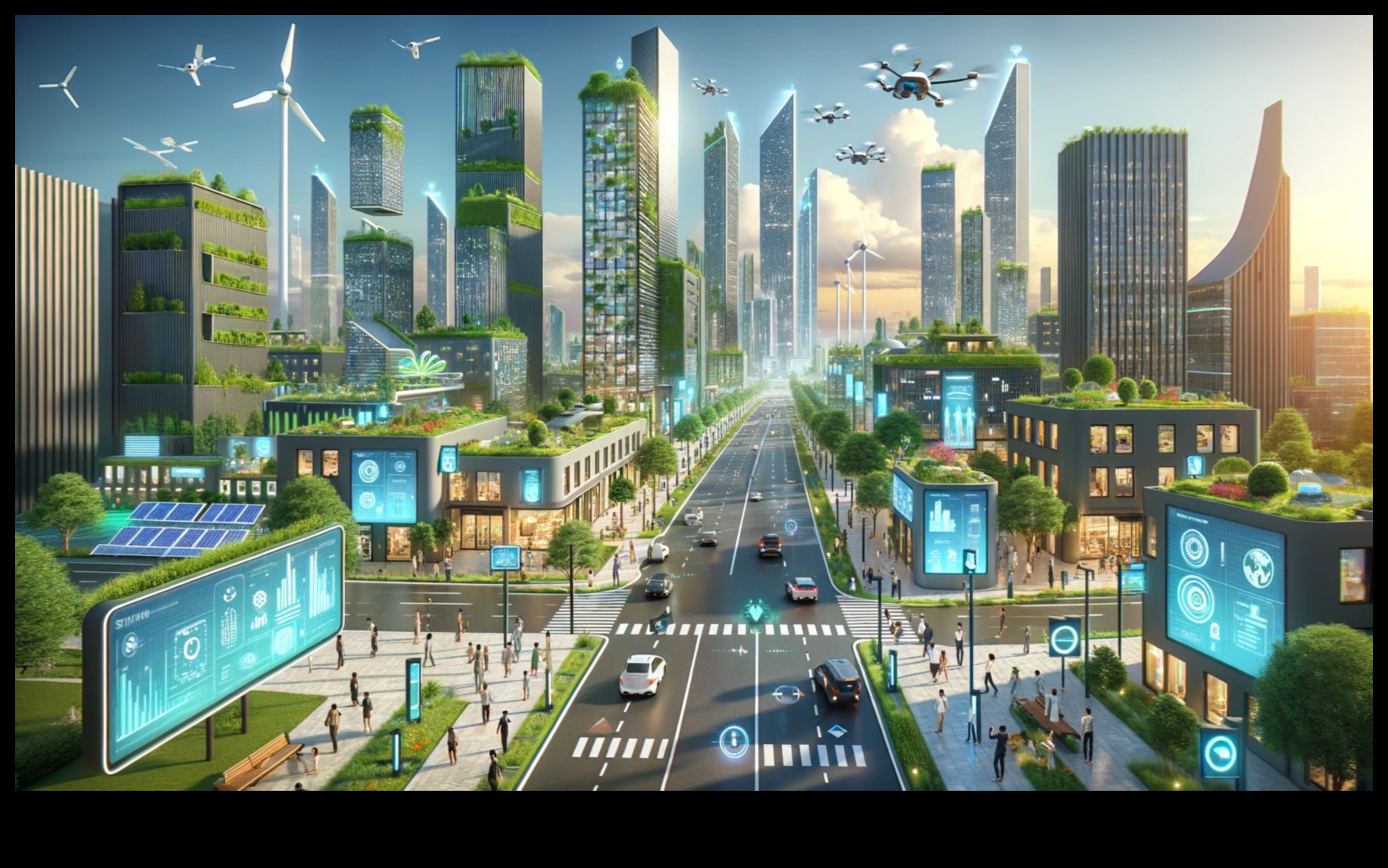 Cityscape Harmony: The Synchronized Movement of Public Transit in Urban Spaces